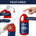 BLUEBIRD Fabric Paint, Vermilion Red, 67.6 Fl Oz, Permanent Fabric Paints - Image 4