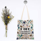 JNIAP Rock Collector Tote Bag Rock Lover Gift Geologist Gift F Off I'm Looking - Image 7