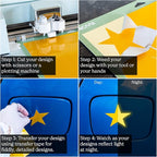 Reflective Vinyl for Cricut Joy Permanent Adhesive Light-Activated Glow in The - Image 5