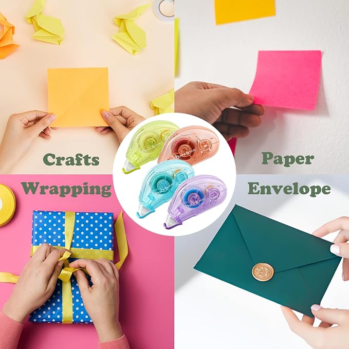 Double Sided Tape Roller, 4 Pack - Image 4