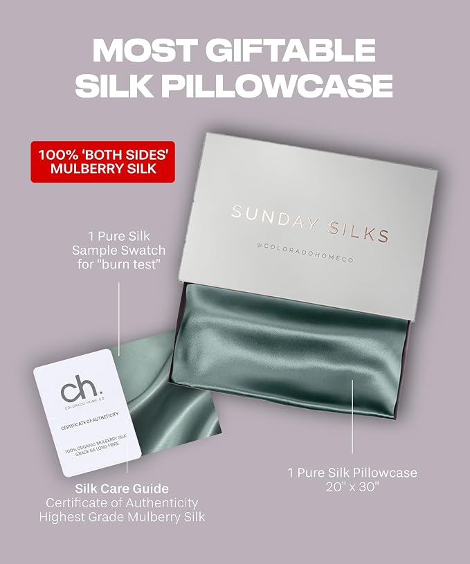 Colorado Home Co Mulberry Silk Pillowcase - Image 6