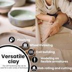 Old Potters Premium Air Dry Clay, 10 lbs, All Natural Modeling Clay. Ideal - Image 3