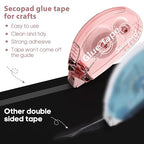 Secopad 8 Pack Scrapbook Tape, Double Sided Tape - Image 2