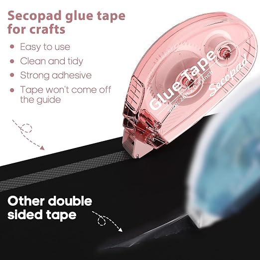 Secopad 8 Pack Scrapbook Tape, Double Sided Tape - Image 2