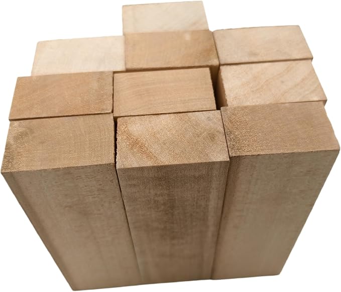 10PCS Basswood Carving Blocks, Whittling Wood Carving Kit, Unfinished Wooden - Image 6
