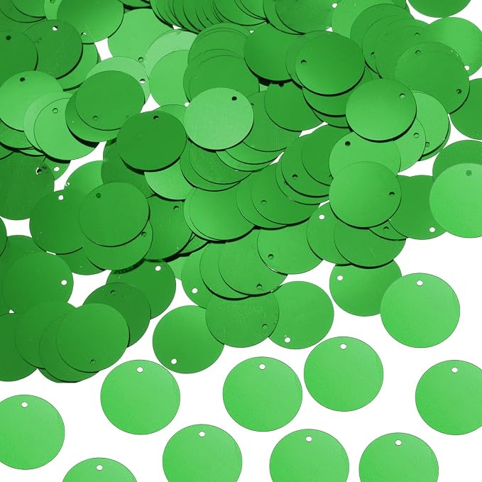 MECCANIXITY 700 Pcs Flat Round Sequins 15mm/0.6 Inch Loose Paillettes Craft by MECCANIXITY
