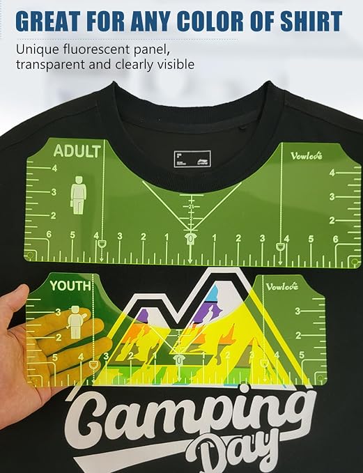 Vowlove Tshirt Ruler Guide for Vinyl Alignment - Image 2