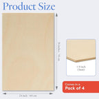 Baltic Birch Plywood 24 x 36 x 1/8 Inch - 3 mm Craft Wood - Image 2
