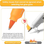 Fast Preheating Mini Hot Glue Gun, 8 Pack - Image 3