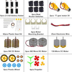 6 Sets DC Motors Kit Mini Electric Hobby Motor 3V-12V 25000RPM - Image 2