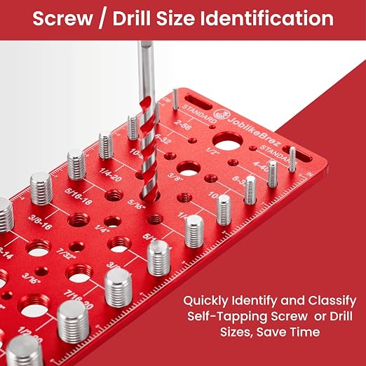 Thread Checker, 60 Nut and Bolt Thread Checker, 20 Standard & 20 Metric & 20 - Image 5