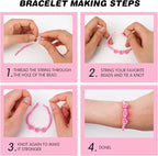 Gionlion 1000PCS Polymer Clay Beads Bracelet Making kit, 24 Style Cute Fun - Image 7