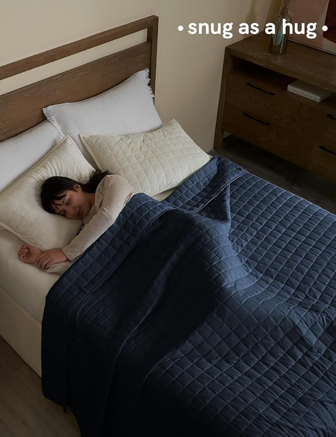 YnM 25lbs Weighted Blanket for Adults, Cotton Heavy Bed Throw Blanket - Image 3