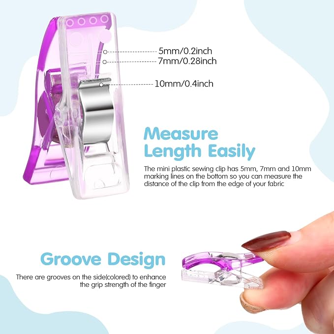 Beeveer 400 Sewing Clips for Fabric and Quilting - Image 3