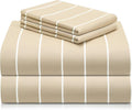 LuxClub 4 PC King Size Sheet Set, Breathable Luxury Bed Sheets, Deep Pockets by LuxClub