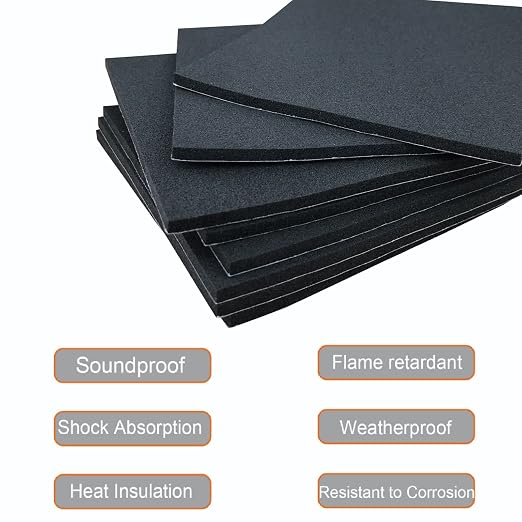 Rubber Adhesive Pads 8 Pcs 4"x4"x1/8" - Image 4