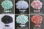 LAIDANLA Strawberry Quartz 400pcs Natural Chip Stone Beads 5-8mm Healing - Image 5