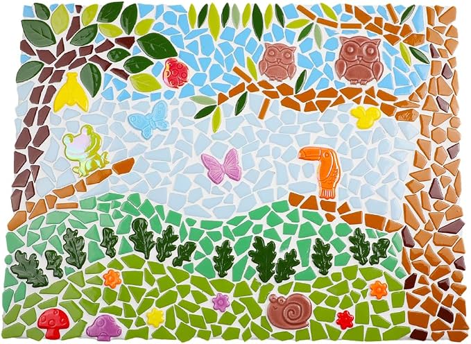 454g DIY Craft Ceramic Mosaic Tiles Flower Animal Mosaic Insect - Image 4