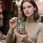 for Samsung Galaxy S26 Ultra Case, Christian Cross Stained Glass Pattern Glossy - Image 5