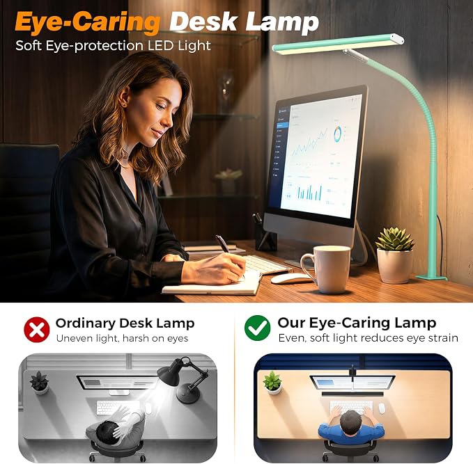 Airlonv LED Desk Lamp for Office Home, Eye-Caring Desk Light - Image 6
