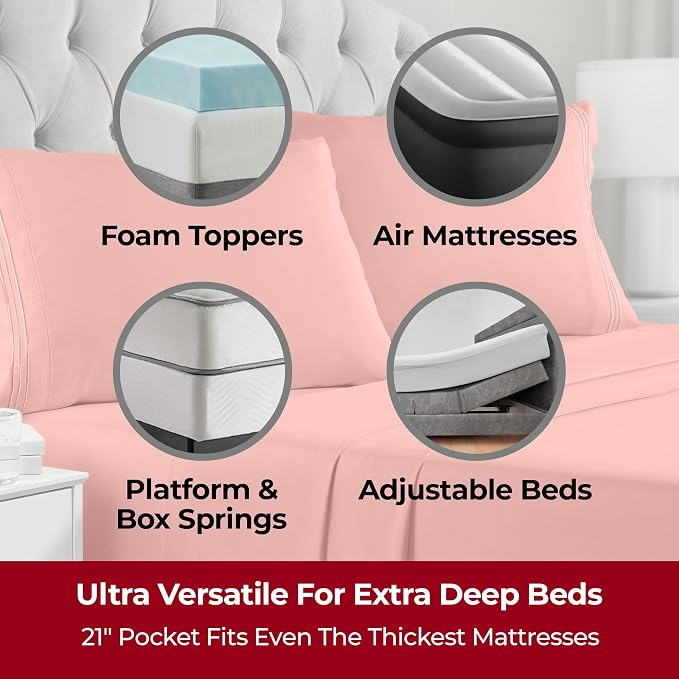Mellanni Extra Deep Queen Sheets - Image 2