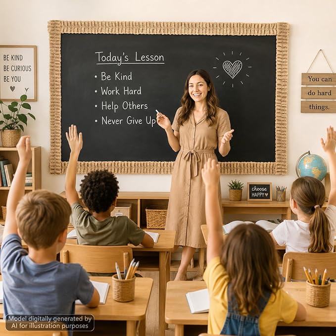6 Rolls 40 Ft Ruffled Bulletin Board Borders Back to School Classroom Decor - Image 7