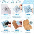 Frienda 24 Pcs 2" x 2" Rubber Carving Blocks Linoleum Blocks - Image 4