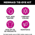 Tulip One-Step Tie-Dye Kit Mermaid, Party Activity, Permanent Fabric Dye - Image 3