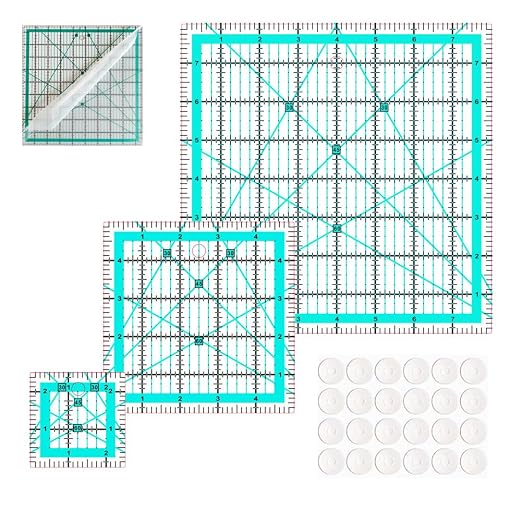 Quilting Rulers, 3 Quilting Square Ruler Quilting Templates, Quilting Rulers by ZICALSO
