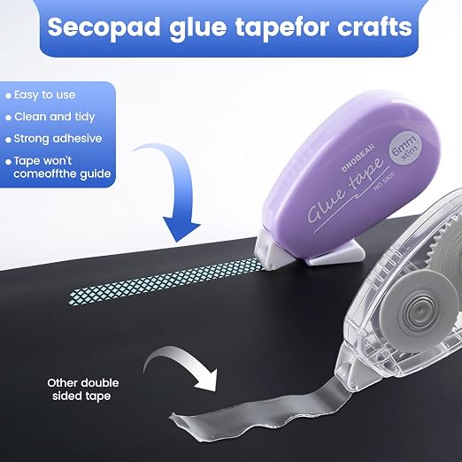 4 Pack Double Sided Tape Roller, Scrapbook Supplies, Glue Tape Roller - Image 5