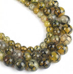 60pcs Smooth Natural Yellow Agate Beads by Yochus