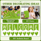 Lime Green Bulletin Board Roll Non-Woven Fabric Poster 16in X 20ft | Back to - Image 7