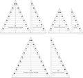 6 Pcs Tall Triangle Acrylic Quilting Templates Set by SiKiWagz