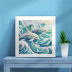 Dolphin Animal Special Shape Diamond Art Kits - Image 2