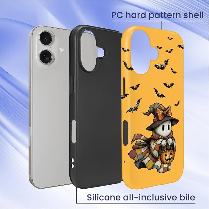 Case for iPhone 17, Scratch Resistant Hybrid Double Layer Hard Shell，Cute - Image 2