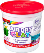 Cra-Z-Art Air Dry Clay - 5lb Bucket Natural White Modeling Clay - Image 6