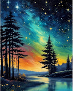 xackcme Starry Sky Paint by Numbers by xackcme