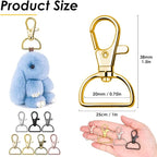 Swivel Clasp Hooks, Anezus 80Pcs Key Chain Clip Hooks, D Ring Clip Lanyard - Image 4