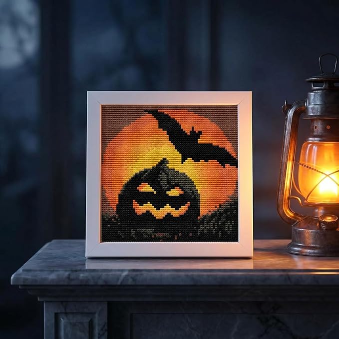 WUSARPLY Halloween Stamped Cross Stitch Kits - Image 9