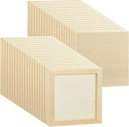 Kathfly 48 Pcs 6 x 6" Wood Panel Boards, Unfinished Wood Canvas Panels by Kathfly