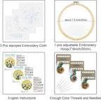 Louise Maelys 3 Pack Floral Embroidery Kit - Image 2