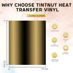 Tintnut Yellow Black Gradient Heat Transfer Vinyl, Ombre pattern, PU HTV Sheets - Image 2