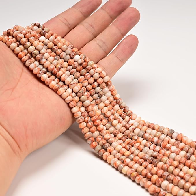 ICAI 4x6mm Natural Rondelle Beads – Loose Gemstone Spacers - Image 4