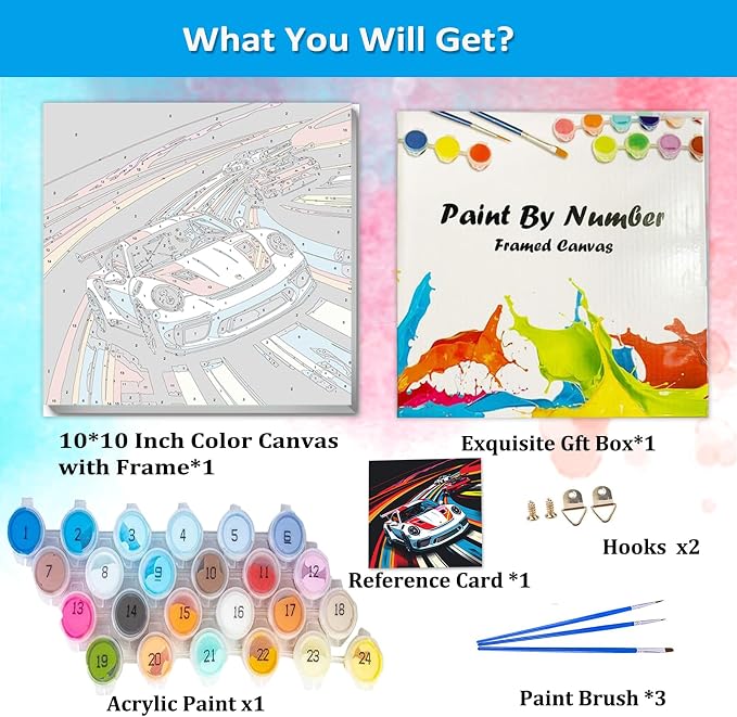 Artunion Framed Paint by Numbers Kit - Image 4