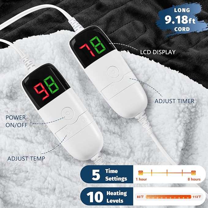 Heated Electric Blanket King Size - Image 3