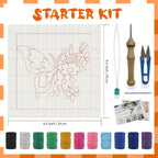 BEUNITONE 2 Sets DIY Punch Needle Kits - Image 2