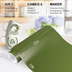 WRAPXPERT Green Permanent Vinyl, DIY Home Decor and Car Decal, Olive Green - Image 4