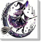 5D Witch Pearl Painting Kits for Adults by DIYHomeDecor