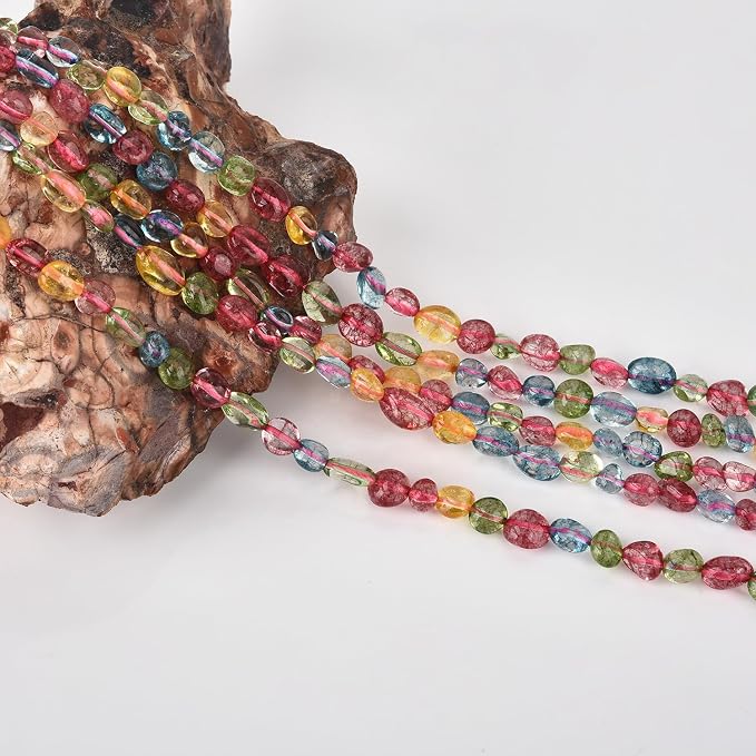 HAAMIIQII Natural Colorful Quartz Crystal Pebble Stone 5-8mm Small Irregular - Image 5