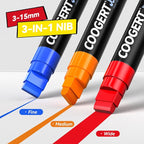 Coogert 12 Pastel Colors Jumbo Poster Markers, 15MM Thick Permanent Acrylic - Image 2